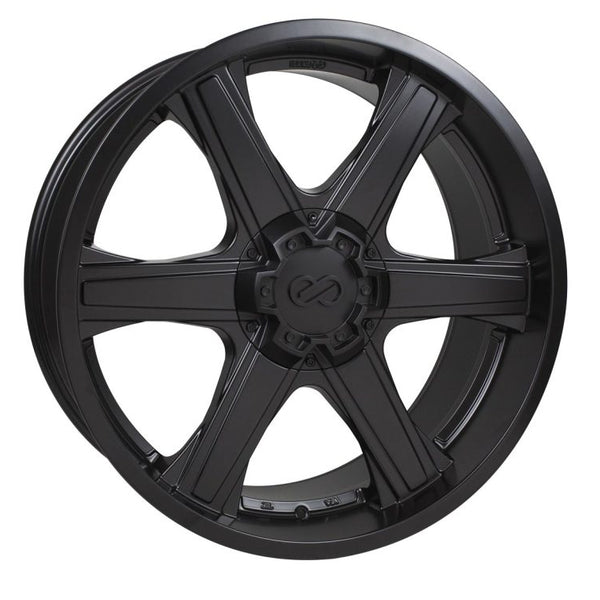 Enkei BHAWK 22x9.5 6x139.7 15mm Offset 108mm Bore Black Wheel