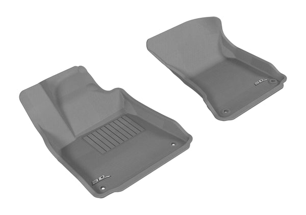 3D MAXpider 2011-2018 Audi A8/A8L Kagu 1st Row Floormat - Gray