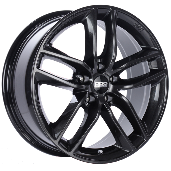 BBS SX 17x7.5 5x112 ET45 Crystal Black Wheel -82mm PFS/Clip Required