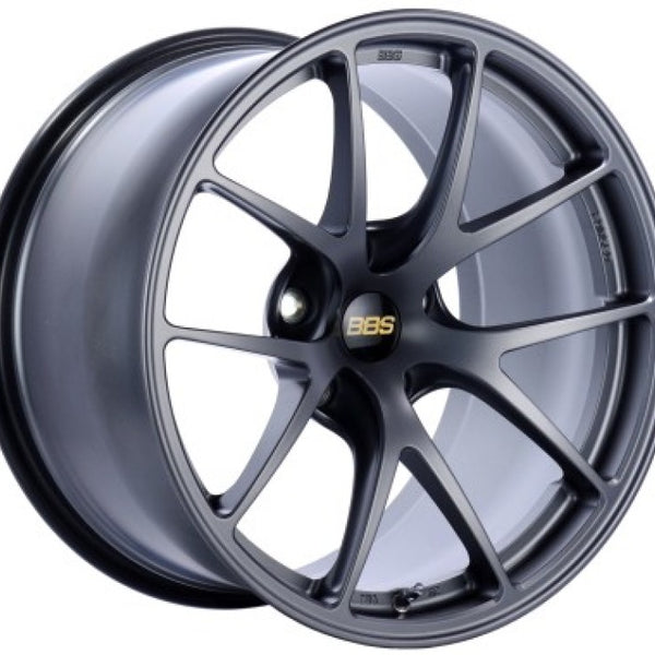 BBS RI-A 18x9.5 5x120 ET23 Matte Gray Wheel -82mm PFS/Clip Required