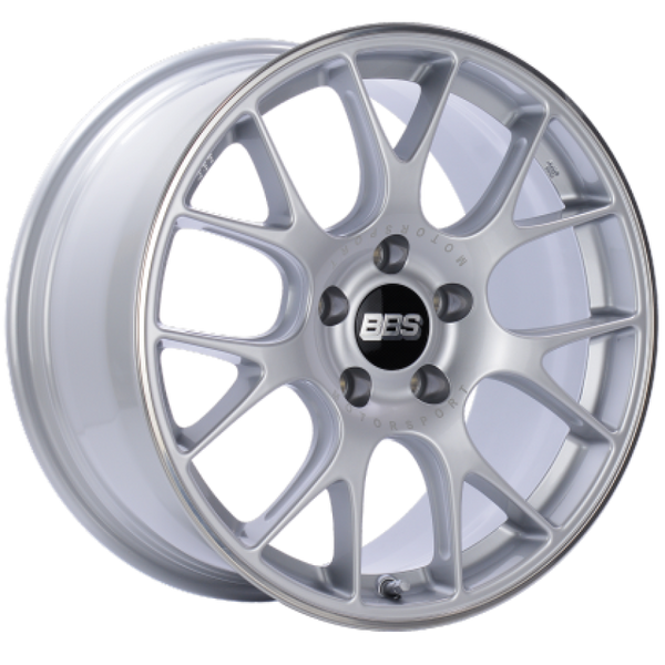 BBS CH-R 19x11 5x130 ET56 CB71.6 Brilliant Silver Polished Rim Protector Wheel w/ Motorsport Etching