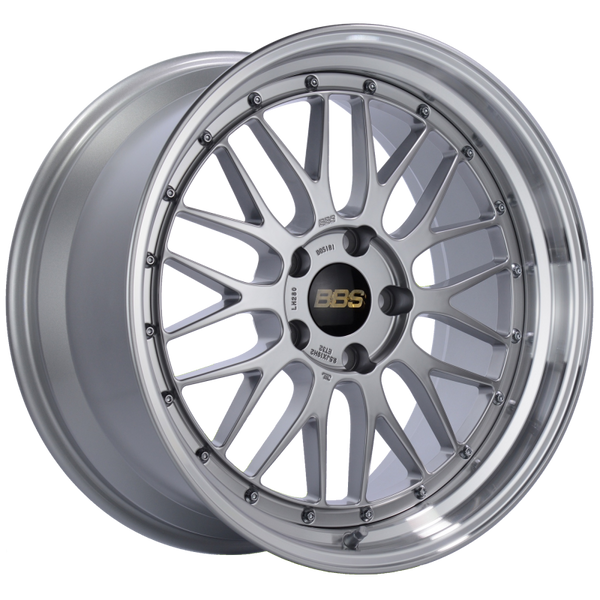 BBS LM 19x9.5 5x120 ET32 Diamond Silver Center Diamond Cut Lip Wheel -82mm PFS/Clip Required