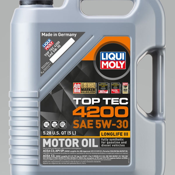 LIQUI MOLY 5L Top Tec 4200 Motor Oil 5W-30