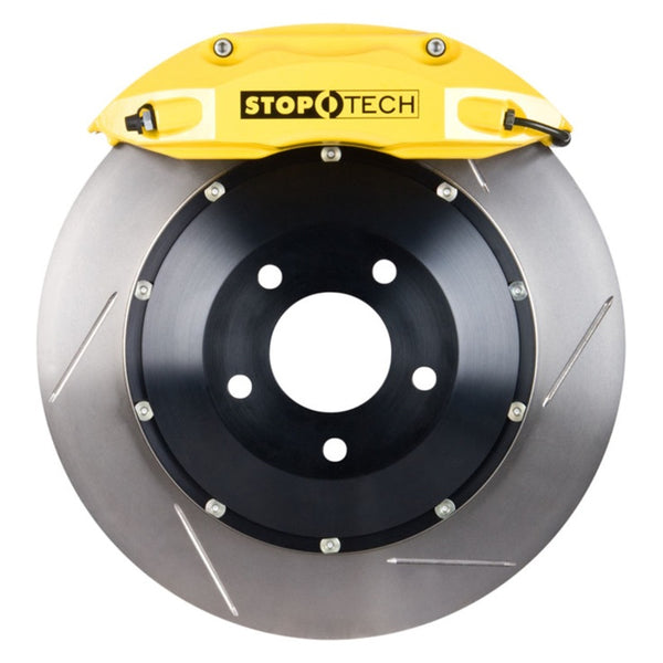 StopTech 08-13 BMW 1 Series / M3 Front BBK ST-40 Caliper Yellow / 2pc Slotted 355x35mm Rotor