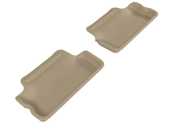 3D MAXpider 2007-2013 Mini Cooper Hardtop Kagu 2nd Row Floormats - Tan