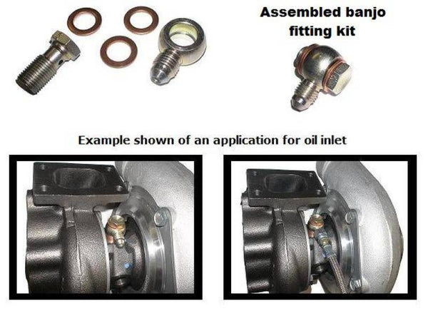 ATP Banjo Fitting 12mm Hole with -4AN Male Flare Kit