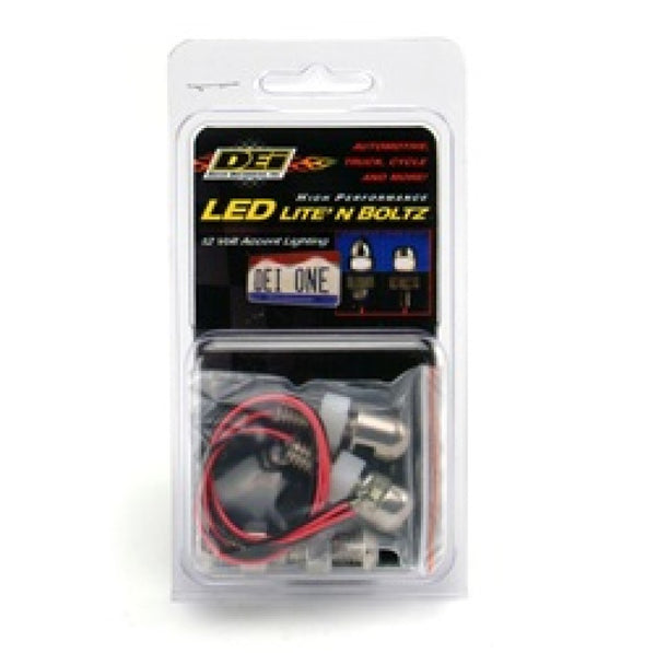 DEI LED LiteN Boltz License Plate Lighting Kit - Dome Head - 4pc - Satin