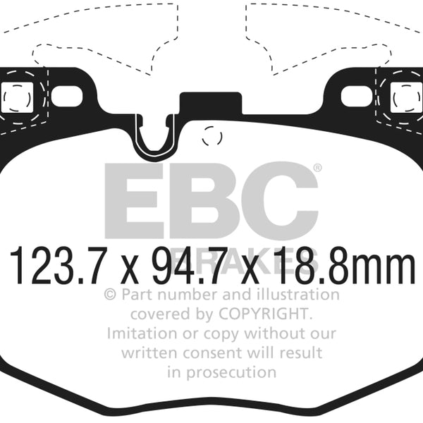 EBC 2017+ BMW 530 2.0L Turbo (G30) Redstuff Front Brake Pads