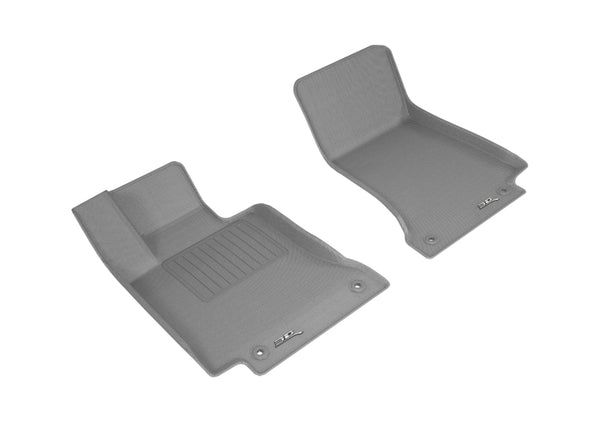 3D MAXpider 2015-2020 Mercedes Benz C-Class Sedan/Coupe W205/C205 Kagu 1st Row Floormat - Gray