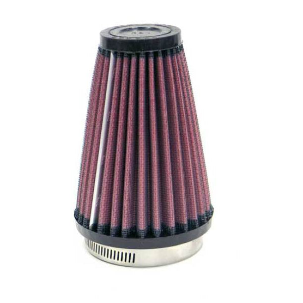 K&N Universal Custom Filter - Round Tapered 3.5in Base OD x 2in Top OD x 5in H x 2.438in Flange ID