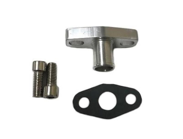 ATP Oil Drain (Return) Flange Kit w/ 5/8in BARB for Borg Warner EFR 6258/6758/7163/7670/8374/9180