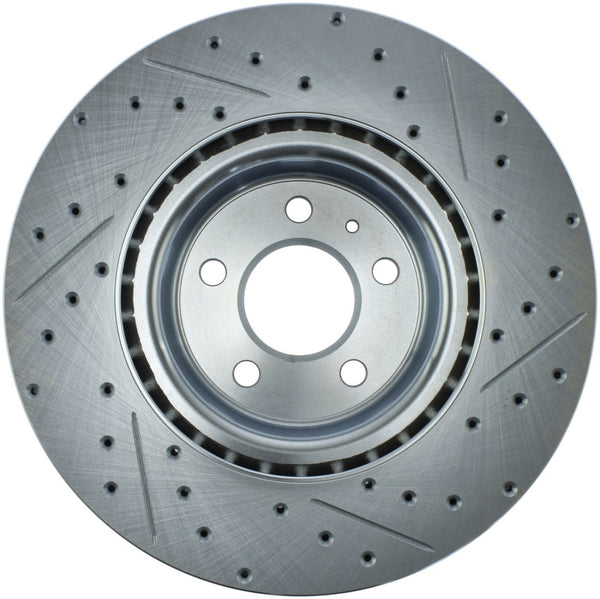 StopTech Select Sport 14-19 Audi A4i Slotted and Drilled Right Front Rotor