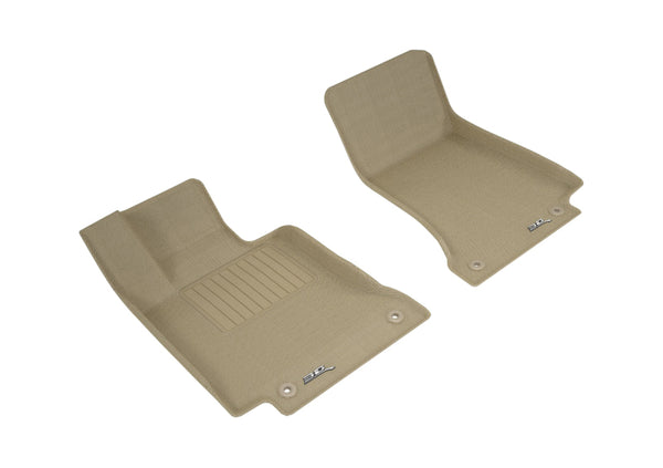 3D MAXpider 2015-2020 Mercedes Benz C-Class Sedan/Coupe W205/C205 Kagu 1st Row Floormat - Tan