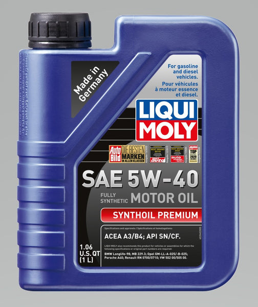 LIQUI MOLY 1L Synthoil Premium Motor Oil SAE 5W-40
