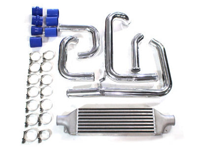 ATP 07-14 Mazdaspeed3 FMIC Kit Standard Garrett 400hp Intercooler/HKS BOV Flange - Blue