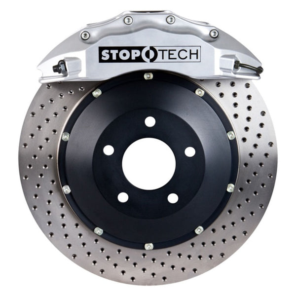 StopTech 12-13 Volkswagen Golf ST-60 Silver Calipers 355x32mm Drilled Rotors Front Big Brake Kit