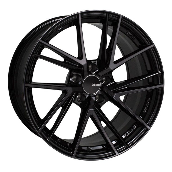 Enkei TD5 18x8.0 5x114.3 35mm Offset 72.6mm Bore Pearl Black (Machined Spoke Black Clearcoat) Wheel