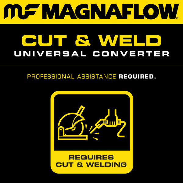 Magnaflow California Conv Univ 2.0in Inlet x 2.0in Outlet x 11in Length x 4.0in Width - Ceramic