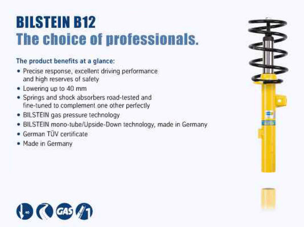 Bilstein B12 2003 Audi A4 Cabriolet Convertible Front and Rear Suspension Kit