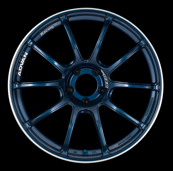 Advan RZII 19x9.0 +25 5-114.3 Racing Indigo Blue Wheel