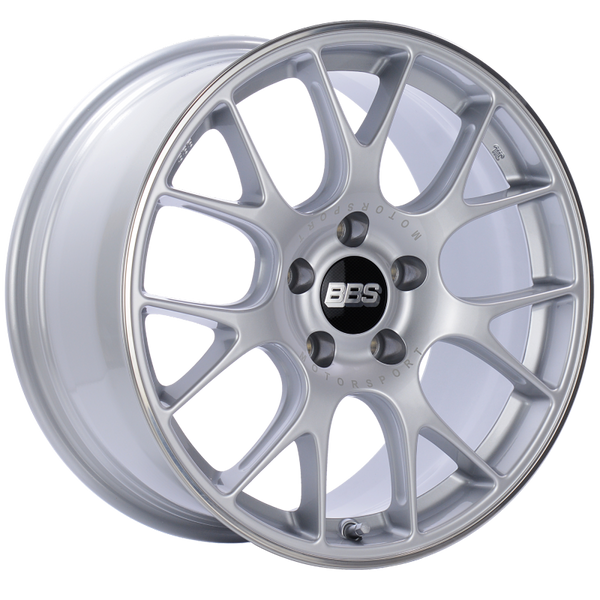 BBS CH-R 18x8.5 5x112 ET38 Brilliant Silver Polished Rim Protector Wheel -82mm PFS/Clip Required