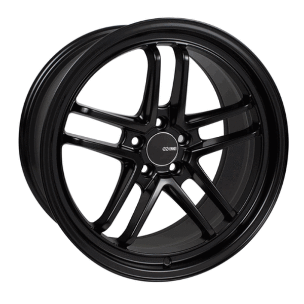 Enkei TSP5 17x8 5x114.3 45mm Offset 72.6mm Bore Black Wheel