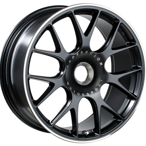 BBS CH-R 20x9 CL ET51 CB84 Satin Black Polished Rim Protector Wheel