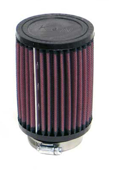 K&N Universal Round Clamp-On Air Filter 2-1/4in Flange 3-1/2in OD 5n Height