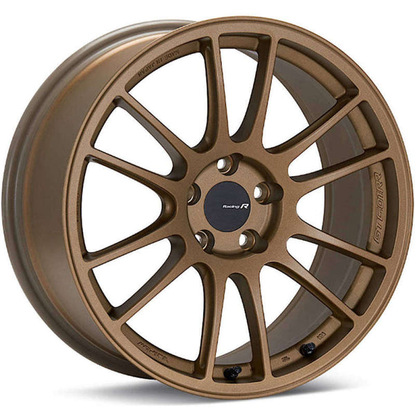 Enkei GTC01RR 18x10.5 5x120 23mm Offset Titanium Gold Wheel *Special Order*