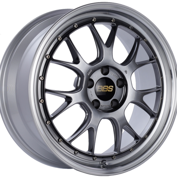 BBS LM-R 19x8.5 5x112 ET38 Diamond Black Center Diamond Cut Lip Wheel -82mm PFS/Clip Required