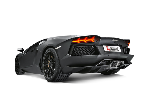 Akrapovic 11-17 Lamborghini Aventador Slip-On Line (Titanium-Inconel) w/ Carbon Titanium Tips