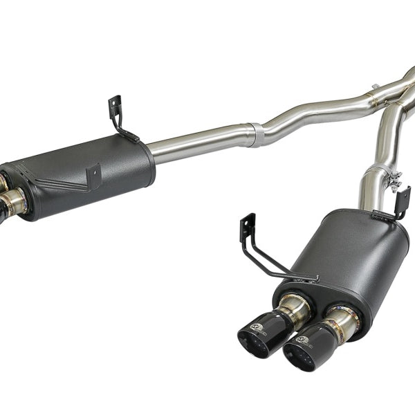 aFe MACH Force-Xp 2-1/2in 304 SS Cat-Back Exhaust w/ Black Tips 05-08 BMW Z4 M Coupe (E86) L6 3.2L