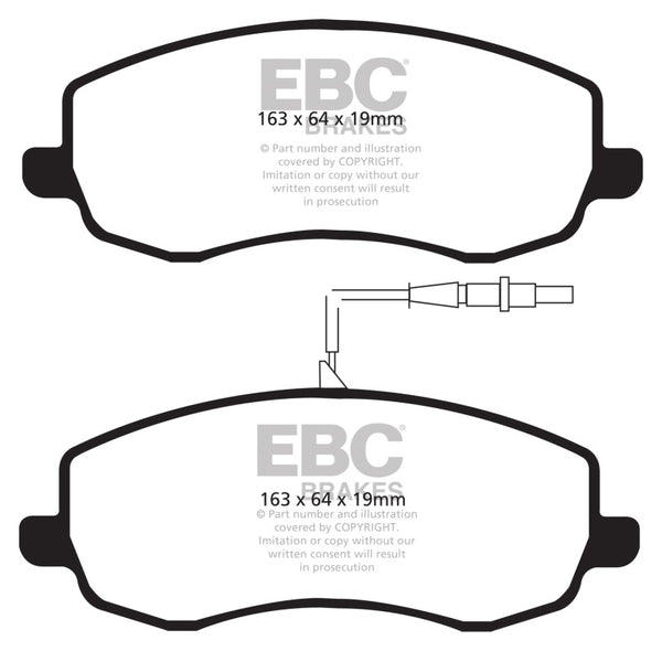 EBC AP Racing CP7040 Caliper Orangestuff Brake Pads