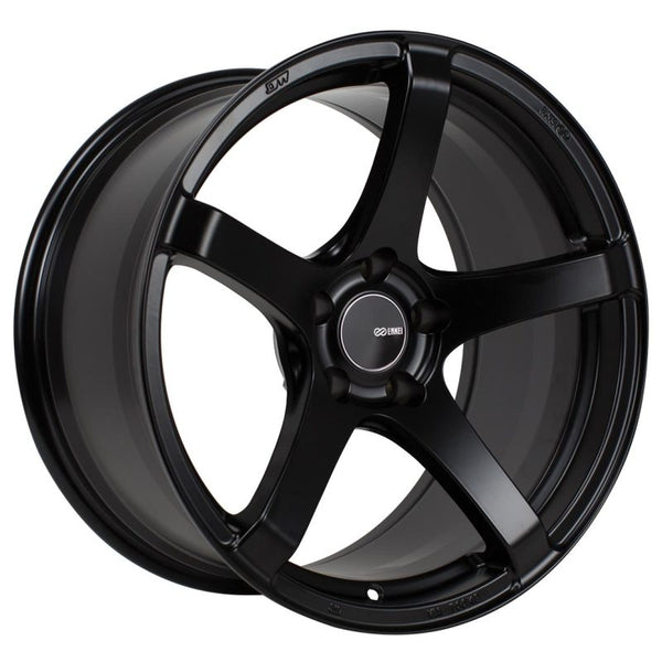 Enkei Kojin 17x9 45mm Offset 5x100 Bolt Pattern 72.6mm Bore Dia Matte Black Wheel