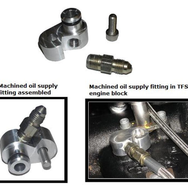 ATP 09+ Volkswagen/Audi Machined -3 AN Adapter 6mm Mounting Bolt 2.0T (TSI) Oil Feed Supply Fitting