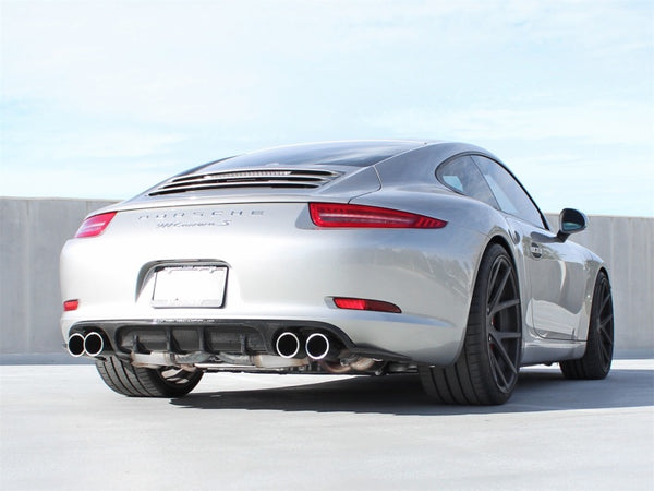 aFe Power Elite SS-304 Polished Tip Dual Cat Back Exhaust 13-14 Porsche 911 C2S (991) H6-3.8L