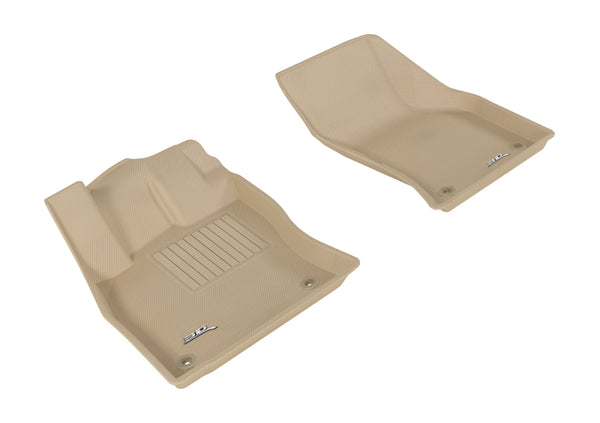 3D MAXpider 2015-2020 Audi A3/A3 Sportback E-Tron/RS3/S3 Kagu 1st Row Floormat - Tan