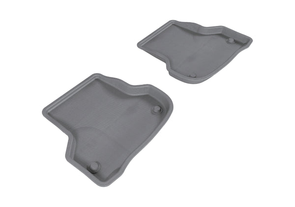 3D MAXpider 2006-2013 Audi A3 Kagu 2nd Row Floormats - Gray