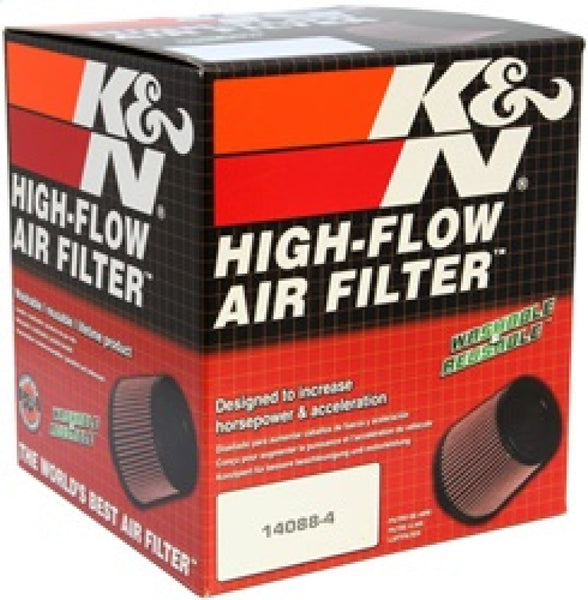 K&N Filter Universal Rubber Filter-Rd Tapered 3in Flange ID x 6in Base OD x 5in Top OD x 5.563in H