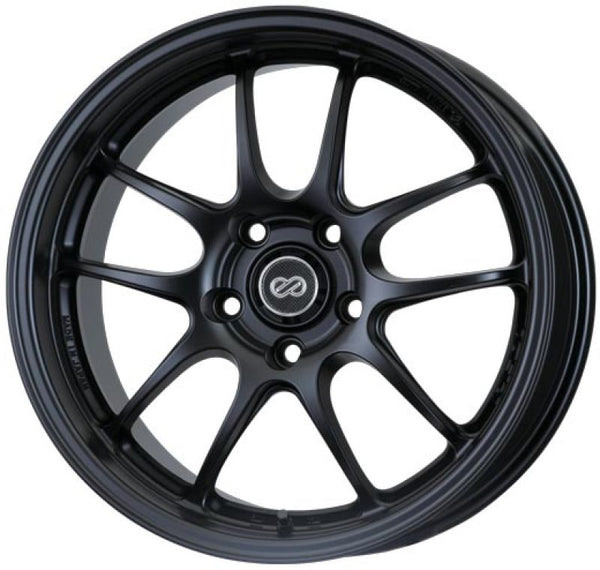 Enkei PF01 17x8 5x100 45mm Offset Matte Black Wheel 02-10 WRX & 04 STI