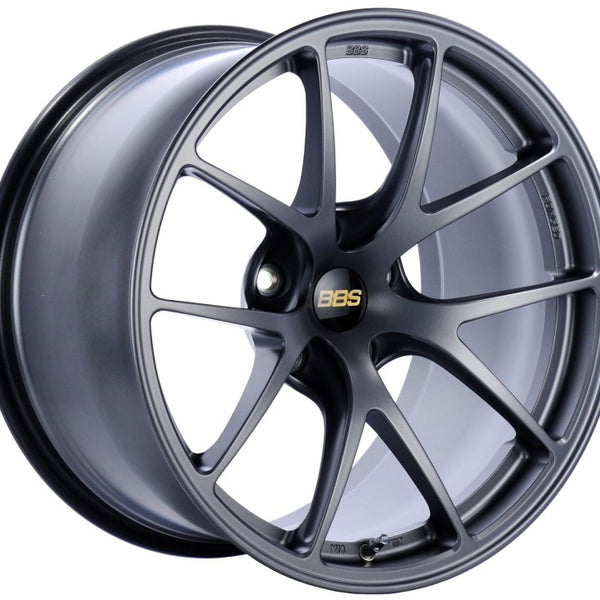 BBS RI-A 18x8.5 5x114.3 ET35 Matte Graphite Wheel -82mm PFS/Clip Required