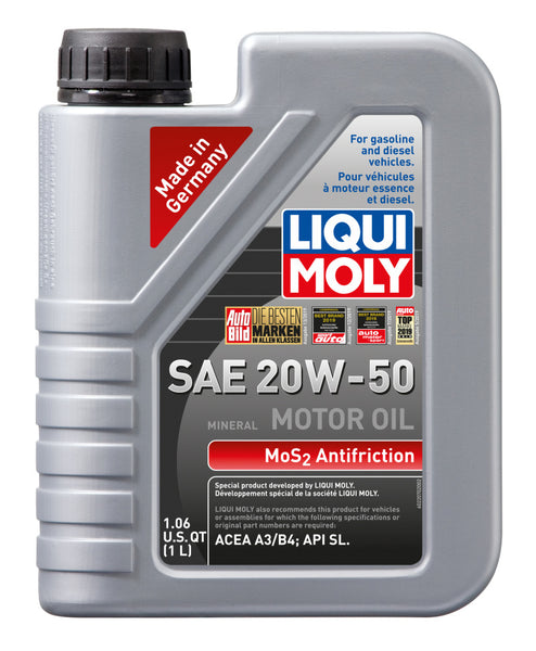 LIQUI MOLY 1L MoS2 Anti-Friction Motor Oil 20W-50