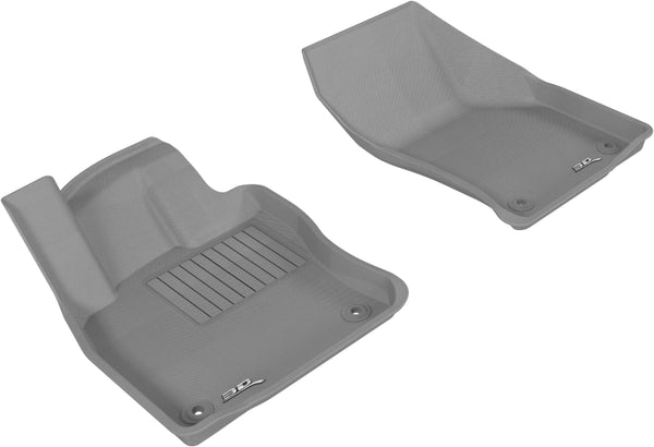 3D MAXpider 2015-2018 Volkswagen Golf Kagu 1st Row Floormat - Gray