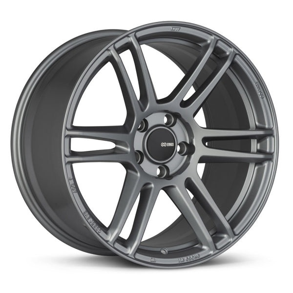 Enkei TSR-6 18x8.5 5x100 45mm Offset 72.6mm Bore Titanium Gray Wheel