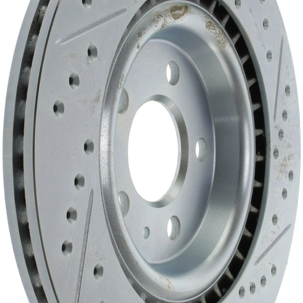 StopTech Select Sport 14-19 Audi A4i Slotted and Drilled Right Rear Rotor