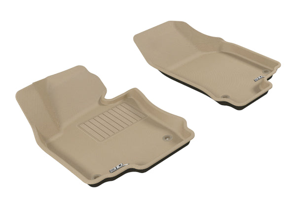 3D MAXpider 2005-2010 Volkswagen Jetta/Golf Kagu 1st Row Floormat - Tan