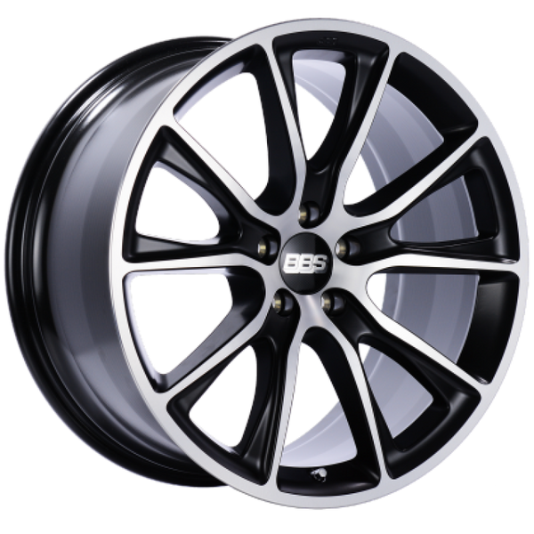 BBS SV 22x10.5 5x112 ET48 Satin Black Diamond Cut Face Wheel -82mm PFS/Clip Required