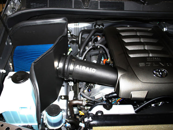 Airaid 07-14 Toyota Tundra/Sequoia 4.6L/5.7L V8 CAD Intake System w/ Tube (Dry / Blue Media)