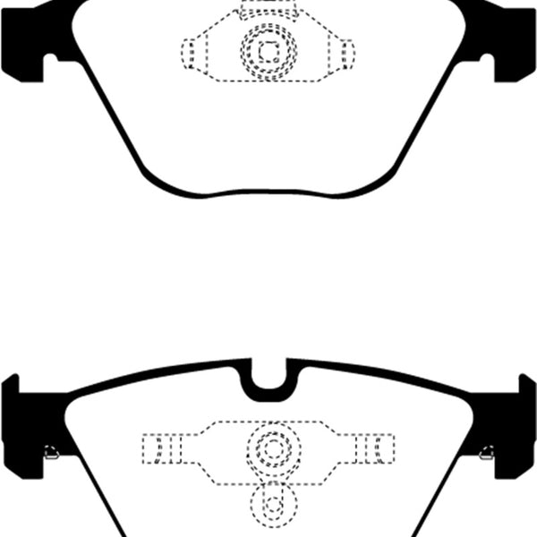 EBC 08-10 BMW M3 4.0 (E90) Redstuff Front Brake Pads