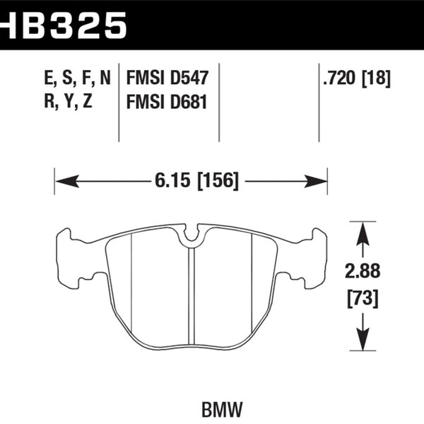 Hawk HP+ Street Brake Pads